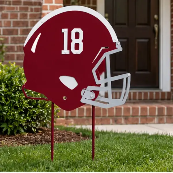 Alabama Crimson Tide Helmet Yard Sign - Gameday Ironworks Alabama crimson tide helmet yard sign