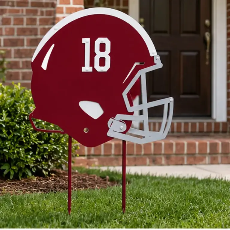Alabama Crimson Tide Helmet Yard Sign - Gameday Ironworks Alabama crimson tide helmet yard sign - image 5