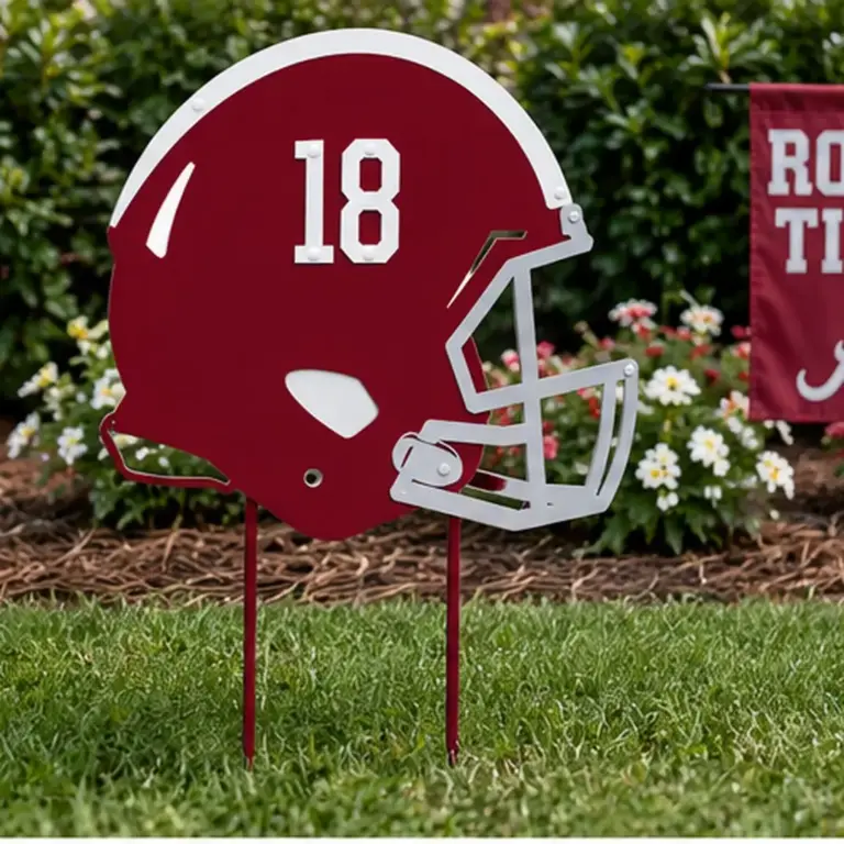 Alabama Crimson Tide Helmet Yard Sign - Gameday Ironworks Alabama crimson tide helmet yard sign - image 4