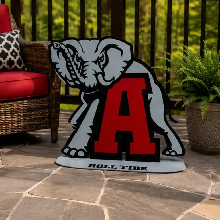 Alabama Crimson Tide Mascot Base Sign - Gameday Ironworks Alabama crimson tide mascot base sign - image 5