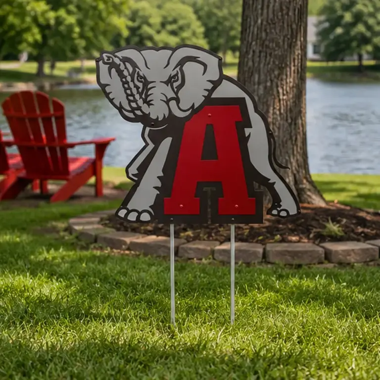 Alabama crimson tide mascot yard sign - image 3