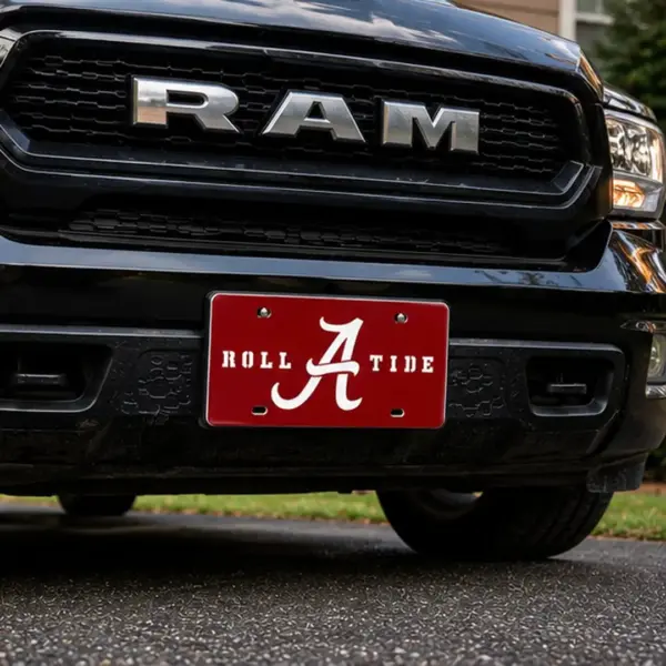 Alabama Crimson Tide Logo Front License Plate - Gameday Ironworks Alabama crimson tide logo front license plate