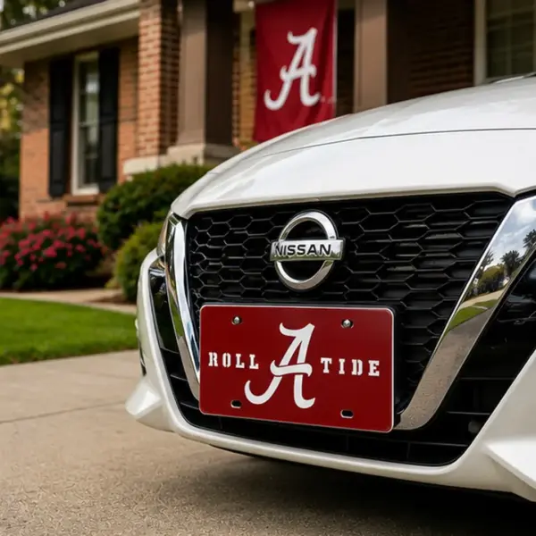 Alabama Crimson Tide Logo Front License Plate - Gameday Ironworks Alabama crimson tide logo front license plate