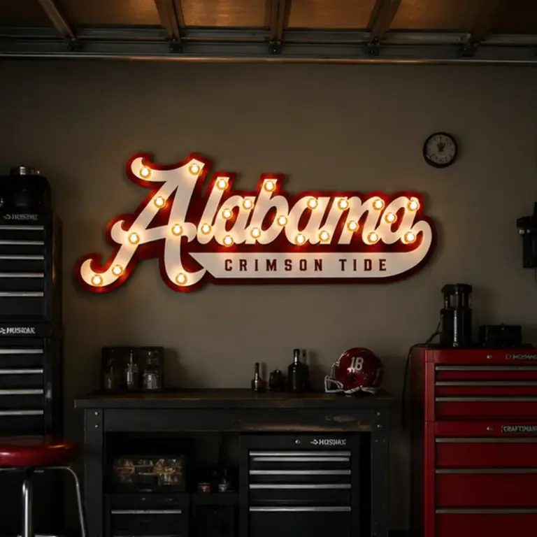 Alabama Crimson Tide 3D Lit Sign - Gameday Ironworks Alabama crimson tide 3d lit sign - image 4