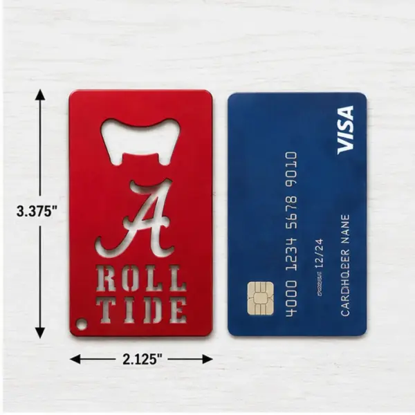 Alabama crimson tide (credit card) bottle opener