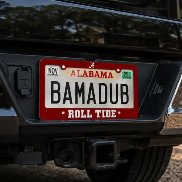 Alabama crimson tide logo license plate frame