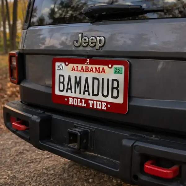 Alabama crimson tide logo license plate frame