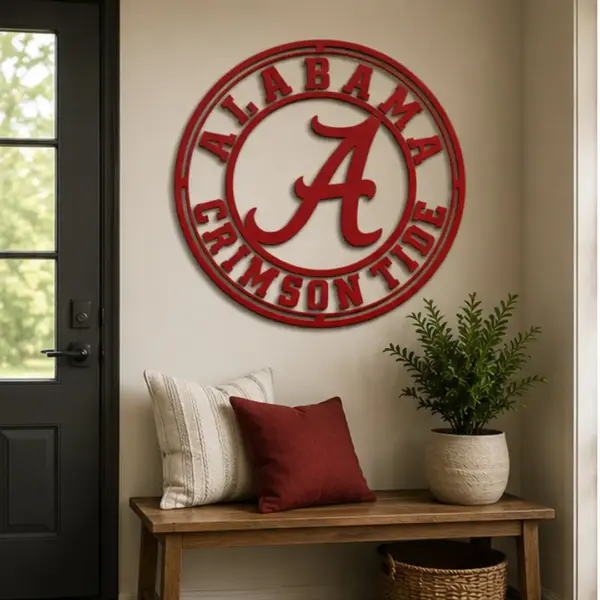 Alabama Crimson Tide Welcome Circle - Gameday Ironworks Alabama crimson tide welcome circle
