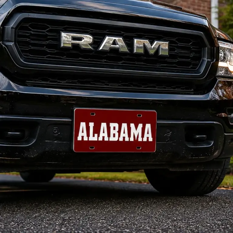 Alabama crimson tide font front license plate - image 3