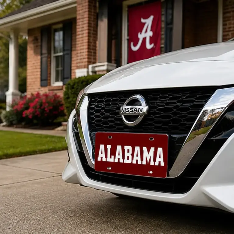 Alabama crimson tide font front license plate - image 5