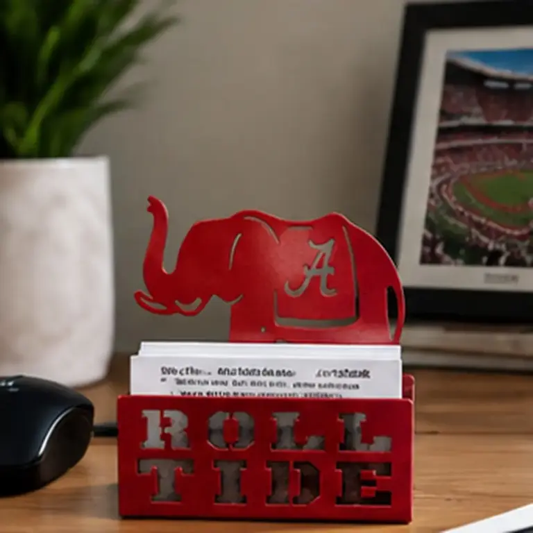 Alabama Crimson Tide 'Big Al' Business Card Holder - Gameday Ironworks Alabama crimson tide 'big al' business card holder - image 6