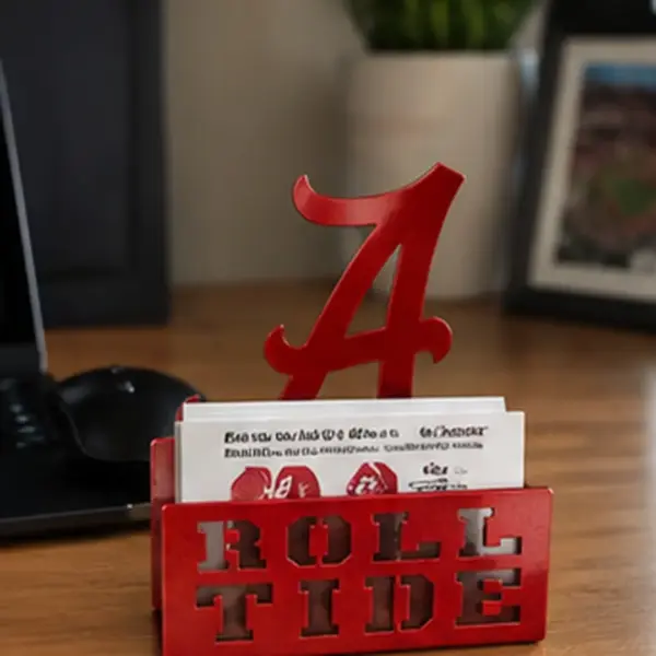 Alabama crimson tide logo business card holder