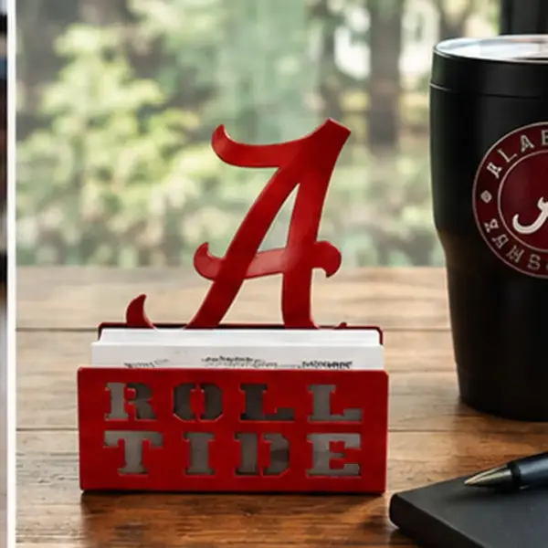 Alabama crimson tide logo business card holder
