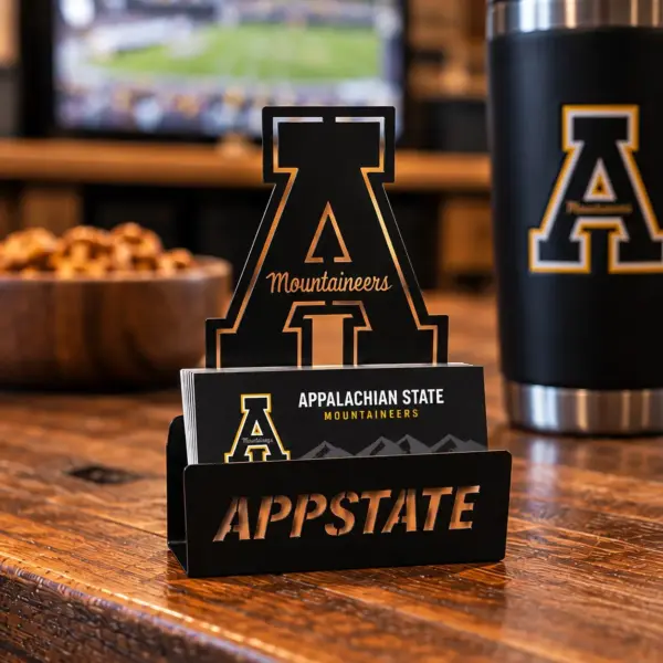 Appalachian state mountaineers "a" business card holder