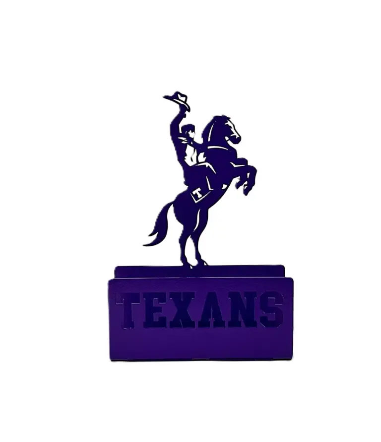 Texans mascot business card holder