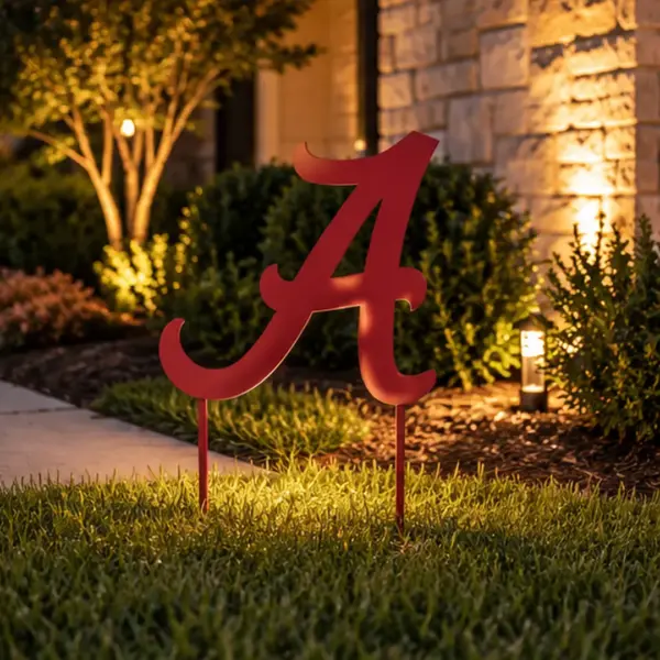 Alabama Crimson Tide 1-Color Yard Sign - Gameday Ironworks Alabama crimson tide 1-color yard sign
