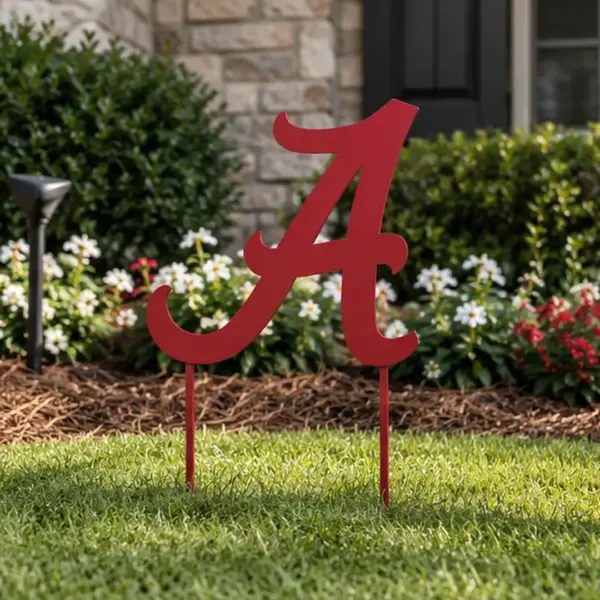 Alabama Crimson Tide 1-Color Yard Sign - Gameday Ironworks Alabama crimson tide 1-color yard sign