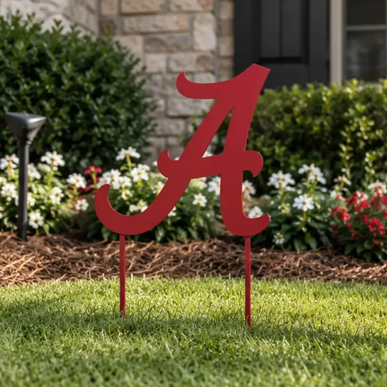 Alabama Crimson Tide 1-Color Yard Sign - Gameday Ironworks Alabama crimson tide 1-color yard sign