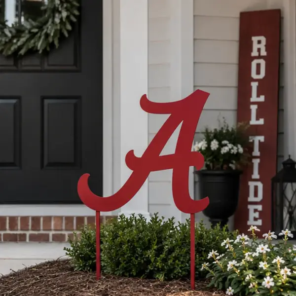 Alabama Crimson Tide 1-Color Yard Sign - Gameday Ironworks Alabama crimson tide 1-color yard sign