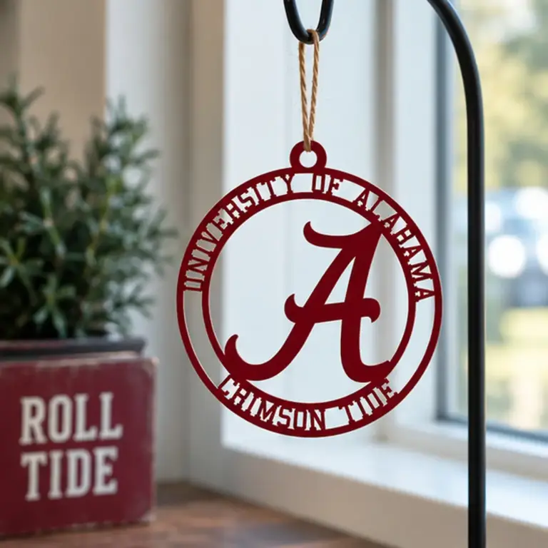 Alabama crimson tide metal ornament - image 4