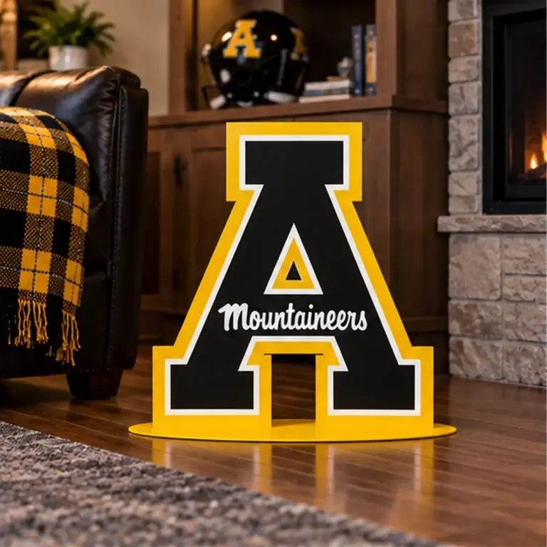 Appalachian state mountaineers logo base sign - image 5
