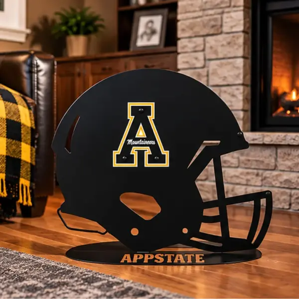 Appalachian State Mountaineers Helmet Base Sign - Gameday Ironworks Appalachian state mountaineers helmet base sign