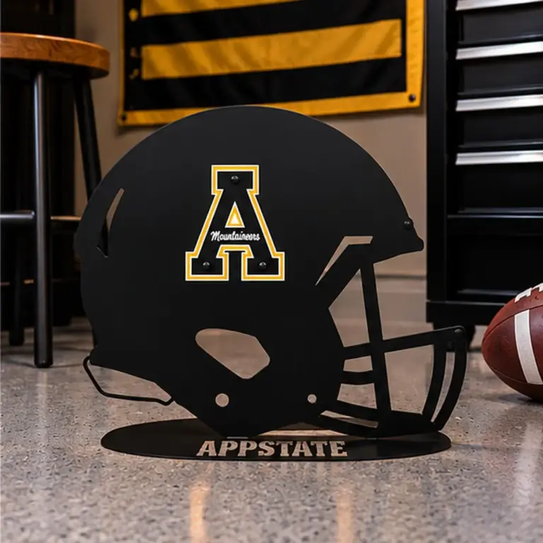 Appalachian State Mountaineers Helmet Base Sign - Gameday Ironworks Appalachian state mountaineers helmet base sign - image 2