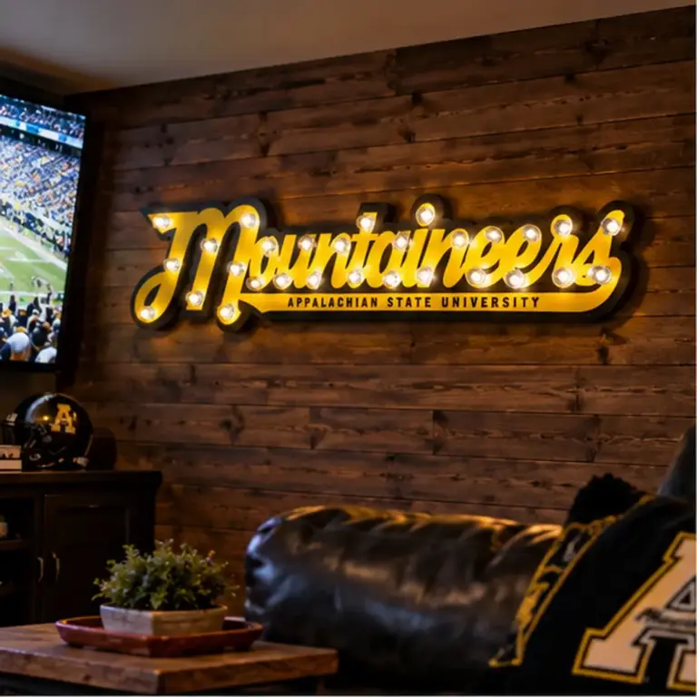 Appalachian state mountaineers 3d lit sign - image 5