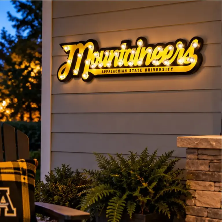 Appalachian state mountaineers 3d lit sign - image 2