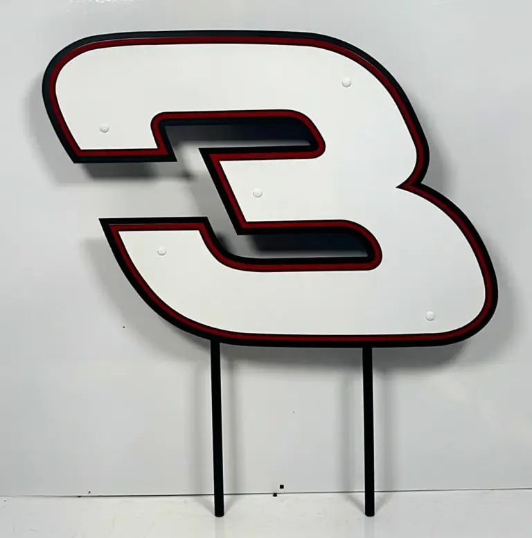 Austin Dillon #3 2' Yard Art - Gameday Ironworks Austin dillon #3 2' yard art